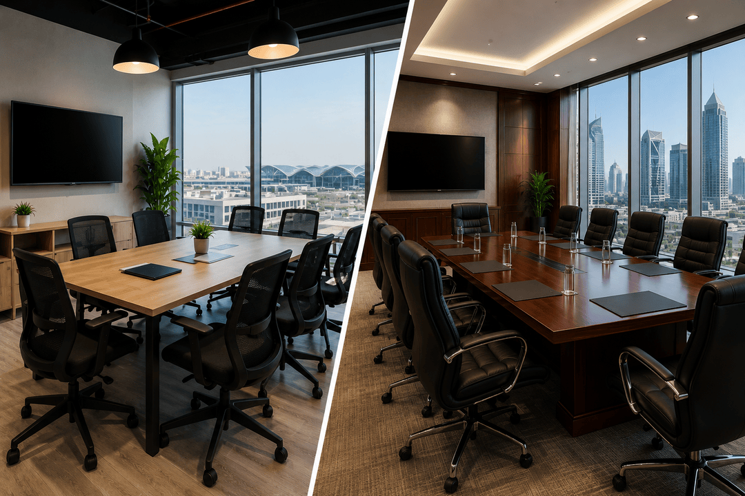 Meeting rooms in Al Qusais vs traditional office spaces